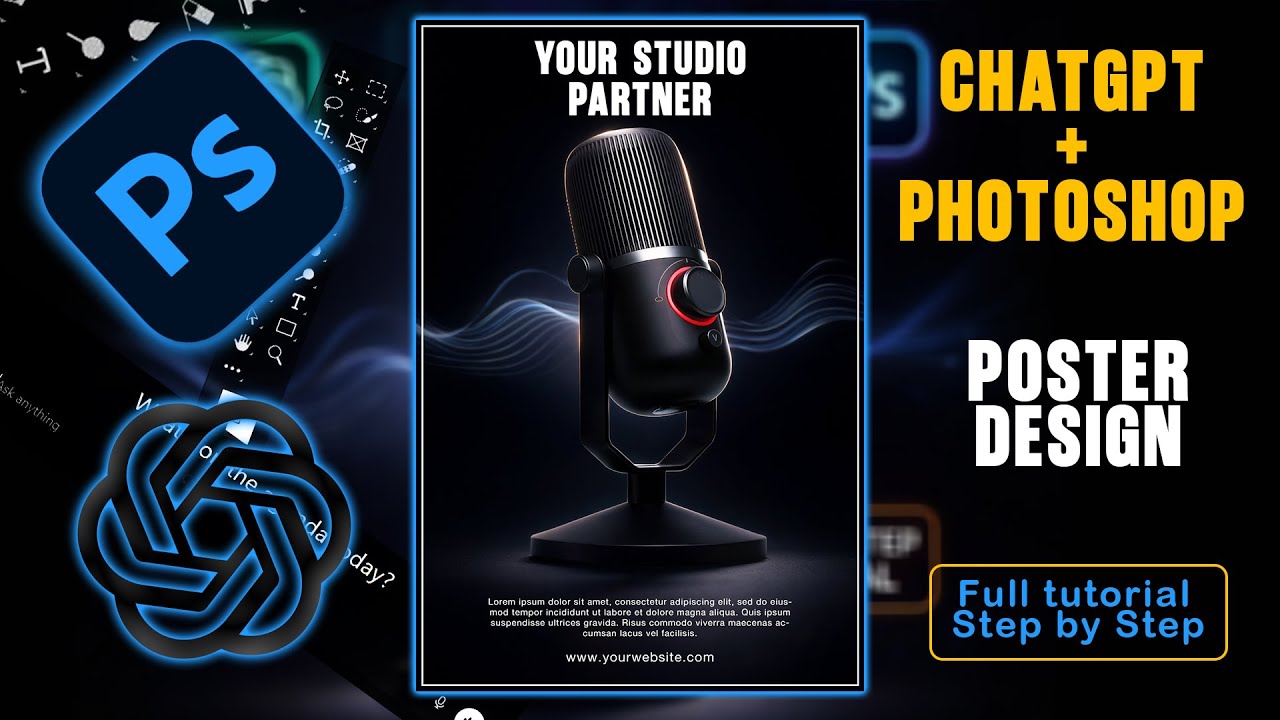 How to Make High-End Poster Designs with ChatGPT & Photoshop @DigiDesignLab