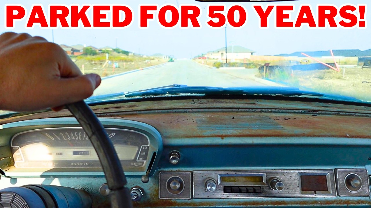 First Drive On The Road Since 1975! Abandoned 1962 AMC Rambler