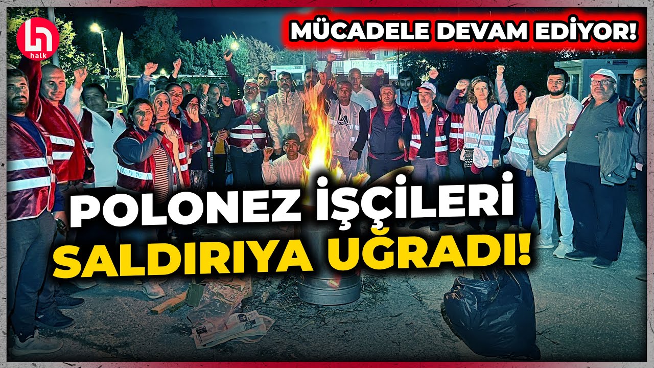 Polonez işçileri Gebze'de saldırıya uğradı! Hak arayışları sürüyor... İşte o görüntüler!