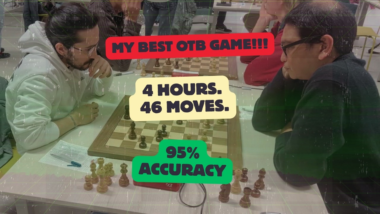 95% Accuracy with Black! | My Best OTB Game Ever? | 86th Noteboom Tournament