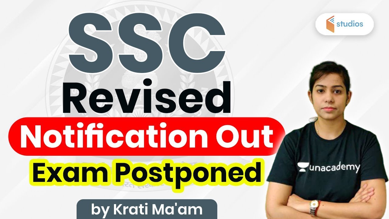 SSC Exam 2020 | SSC Revised Notification Out | SSC 2020 Exam Date | Krati Ma'am