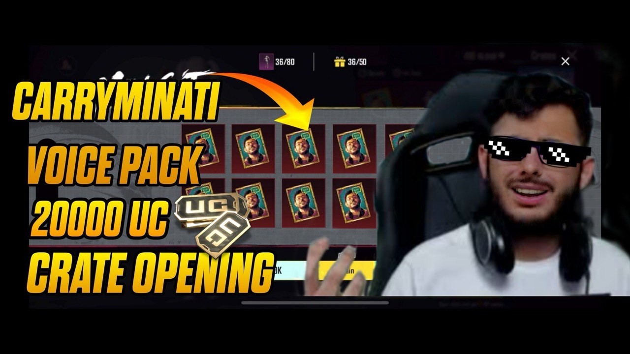 Carry Minati Voice Pack BGMI 20000 UC | Niklega kya kuch ? 🤔 