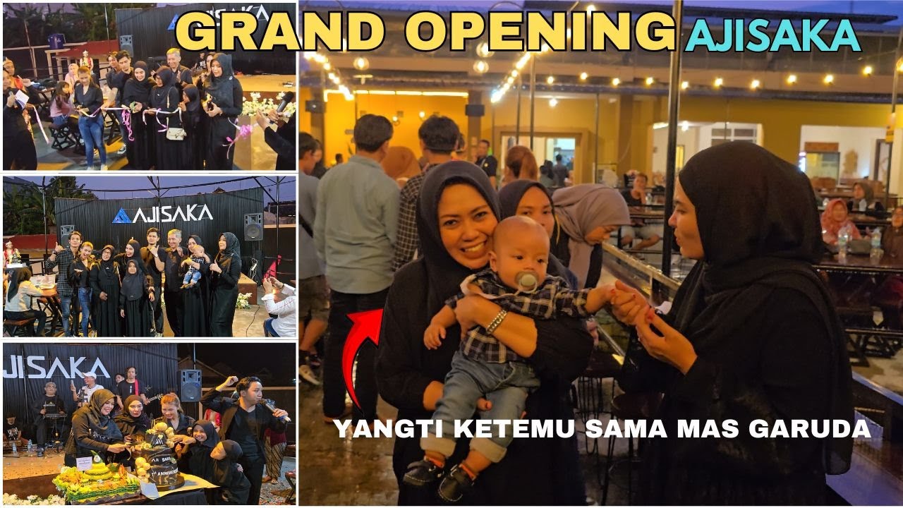 YANGTI DAN YANGKUNG KETEMU MAS GARUDA DI GRAND OPENING AJISAKA