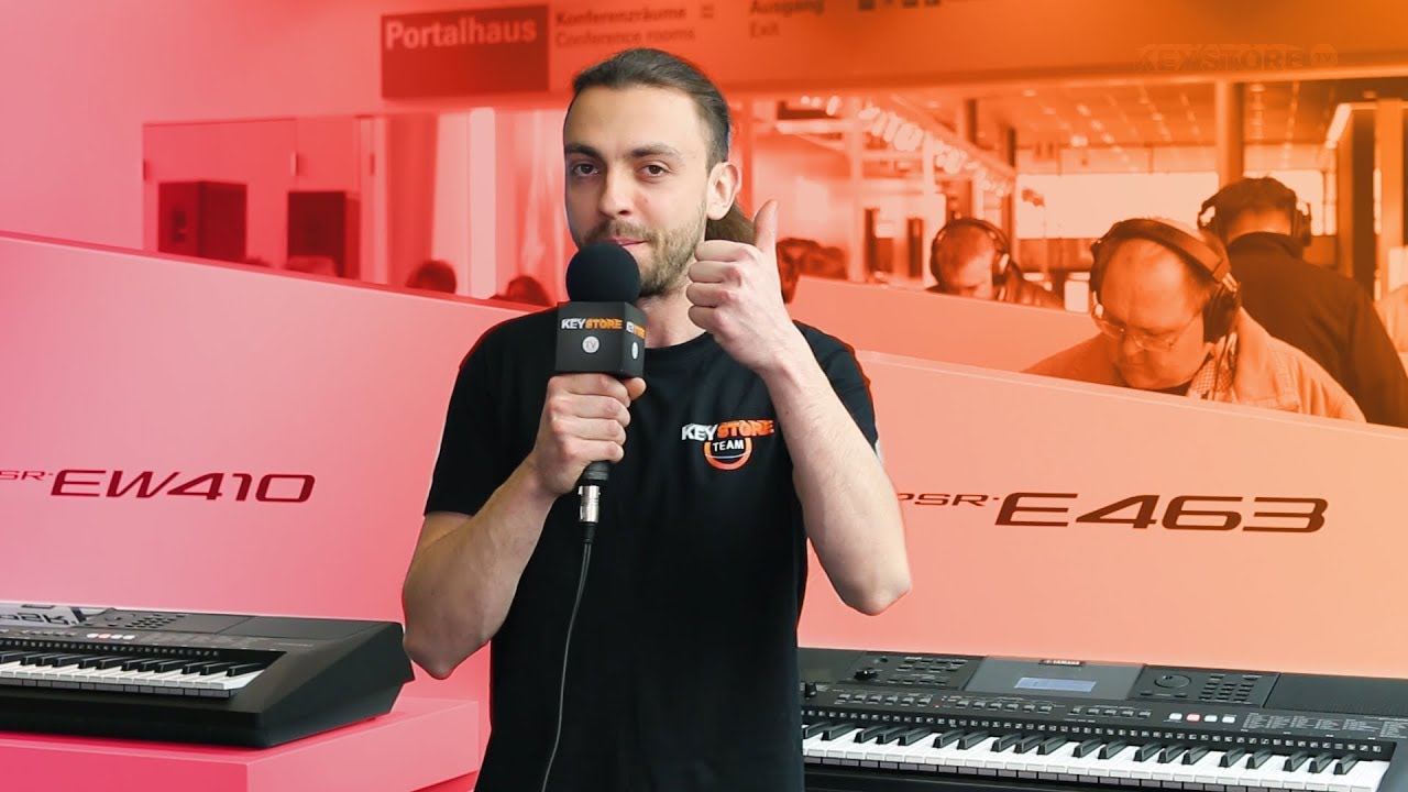 Yamaha PSR-EW410 & PSR-E463 - KEY STORE na MusikMesse 2018