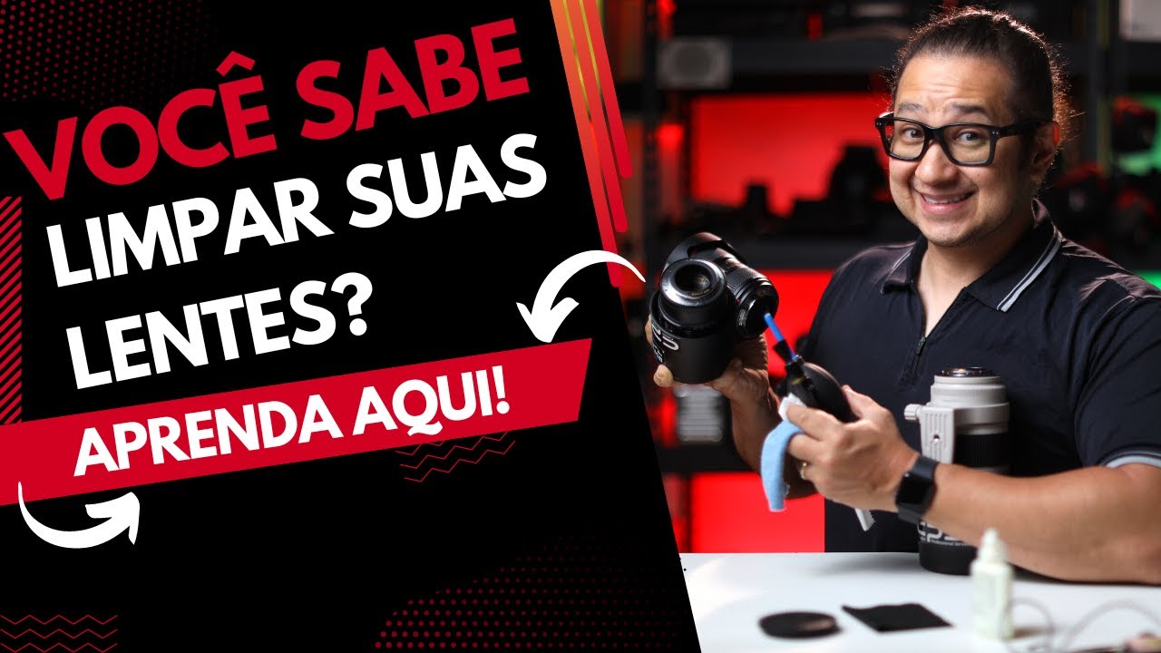 Como Limpar as Lentes da sua câmera e com o que você pode limpar, todos os detalhes neste vídeo.