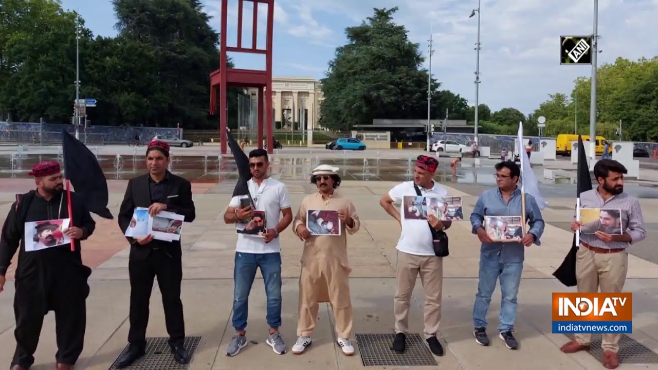 Pashtun community from Pakistan protests at UN in Geneva