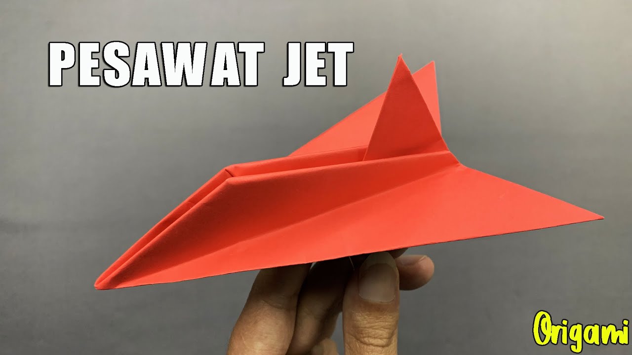 Cara Membuat Origami PESAWAT JET Pribadi dari Kertas A4