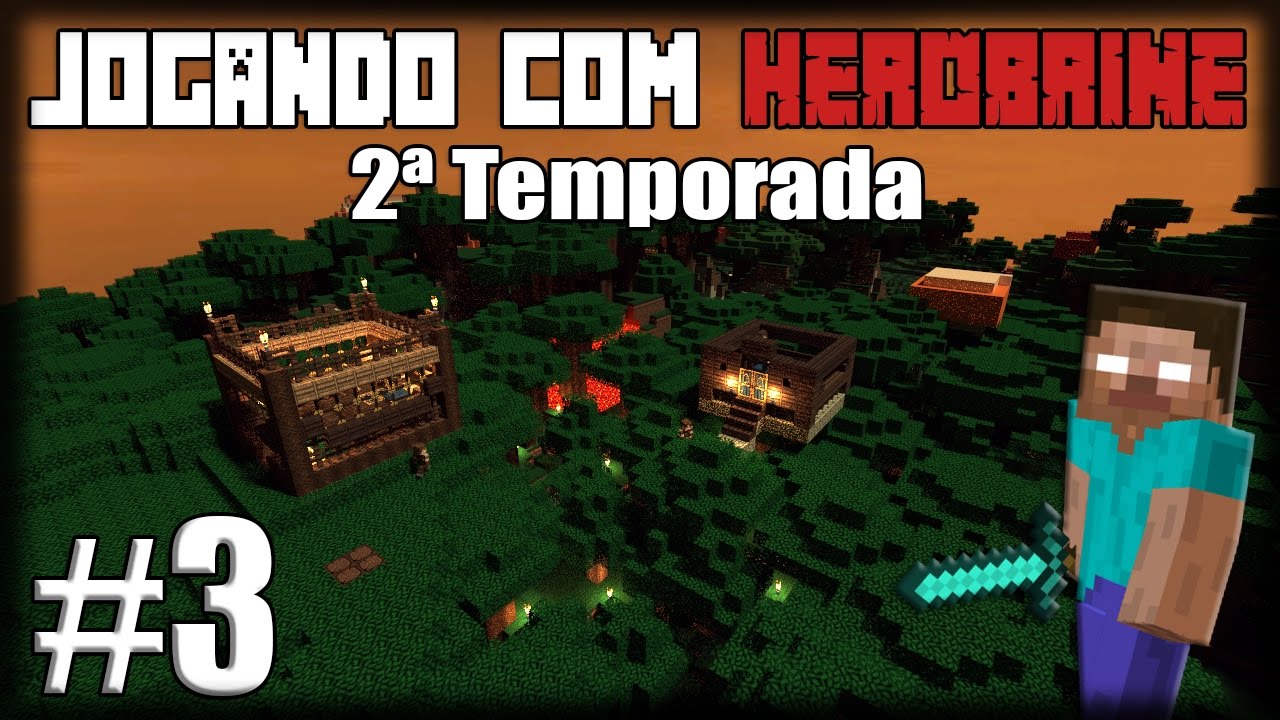 Jogando com Herobrine 2ª Temporada - Ep 3 - Evacuando pra Floresta!