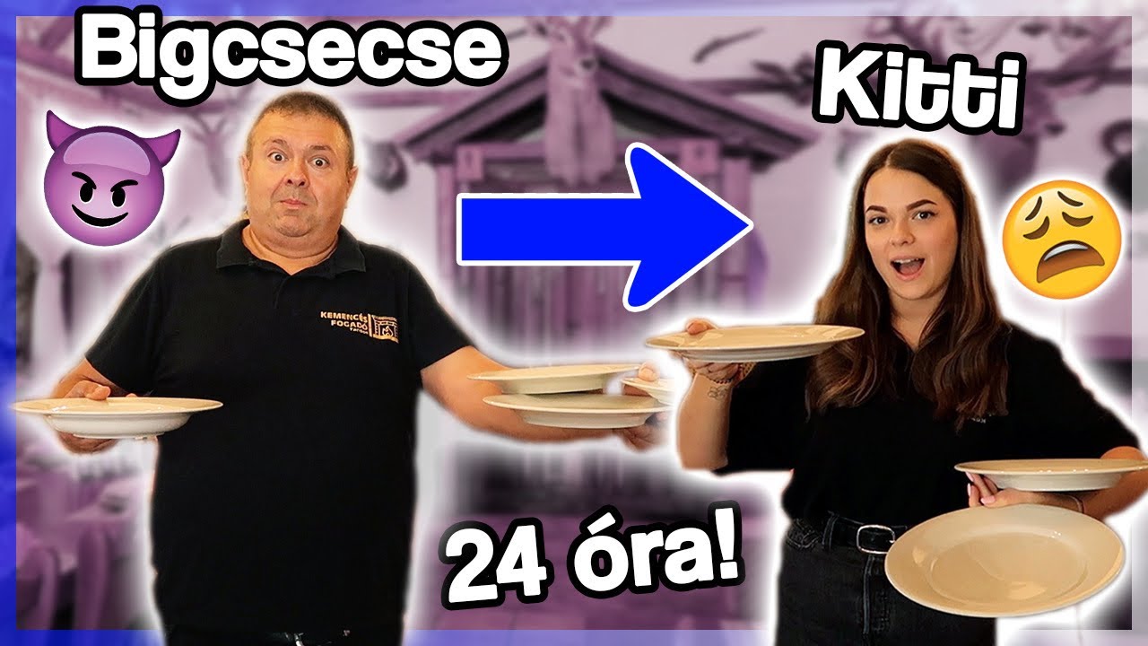 24 ÓRÁIG BIGCSECSE LETTEM ✨pincérkedés, pokemon, csavargás✨