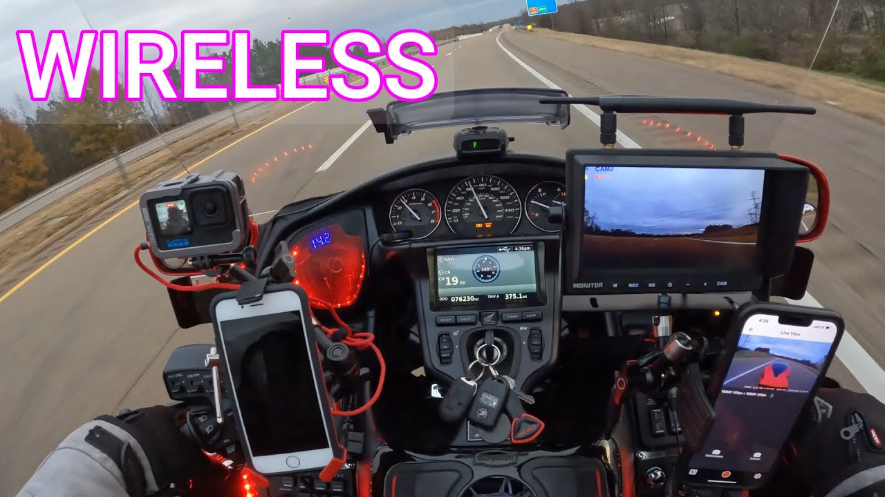 Tadibrothers Rearview Backup Camera Test Ride on my Honda Goldwing