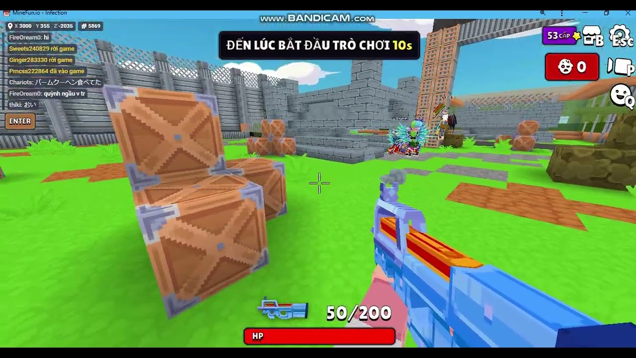 Minefun.io Nhiễm bệnh part 1