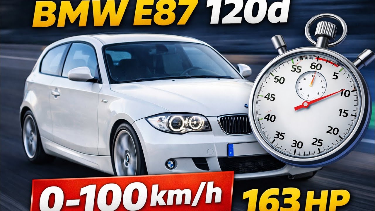 BMW E87 120d M47 120kw/163hp 0-100 kmh ACCELERATION