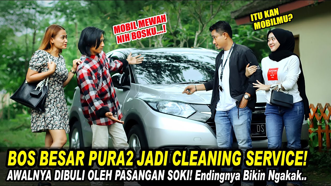 BOS BESAR PURA2 JADI CLEANING SERVICE! AWALNYA DIBULY OLEH PASANGAN SOK KAYA! Endingnya Bikin Ngakak