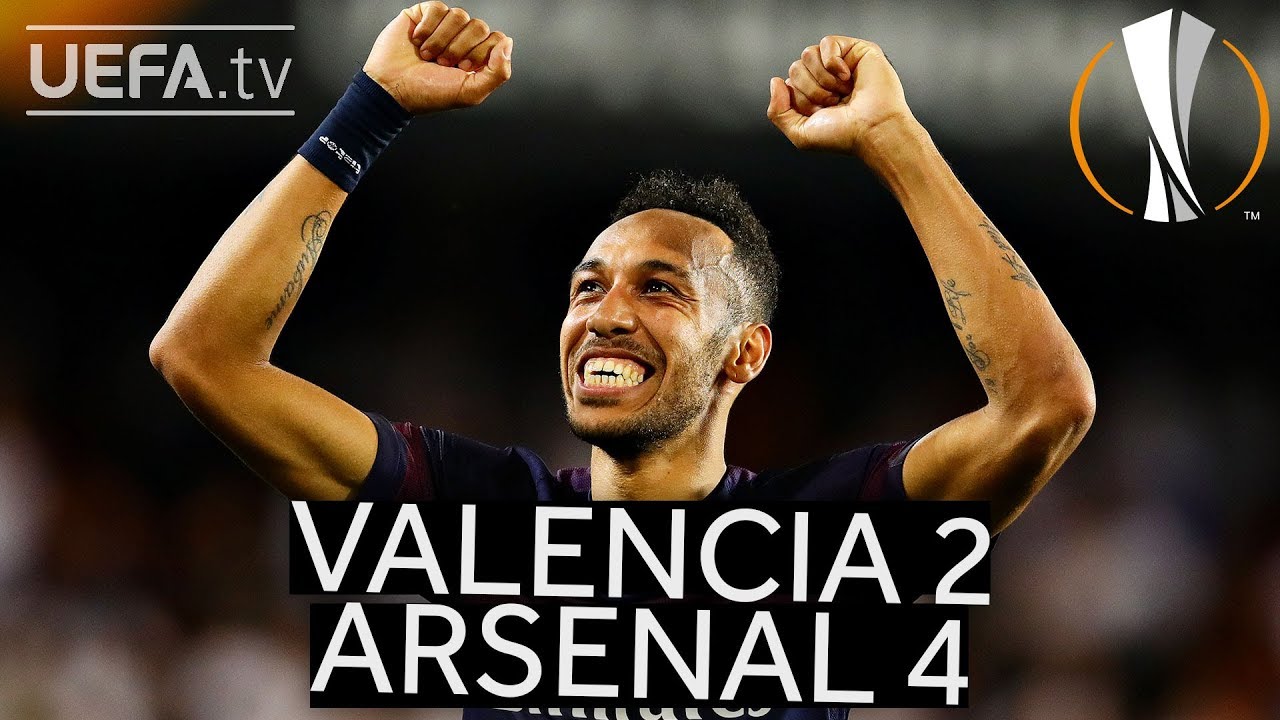 VALENCIA 2-4 ARSENAL #UEL HIGHLIGHTS