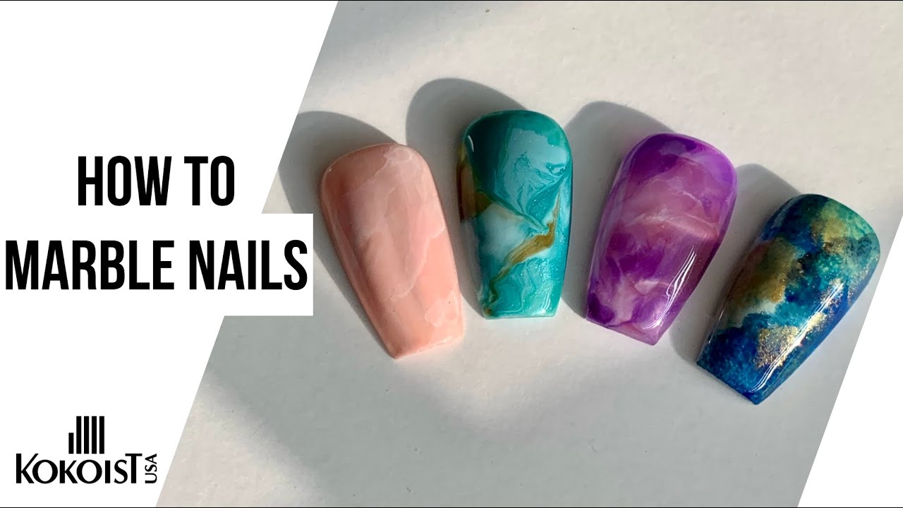 How To Marble Nails | 4 Ways