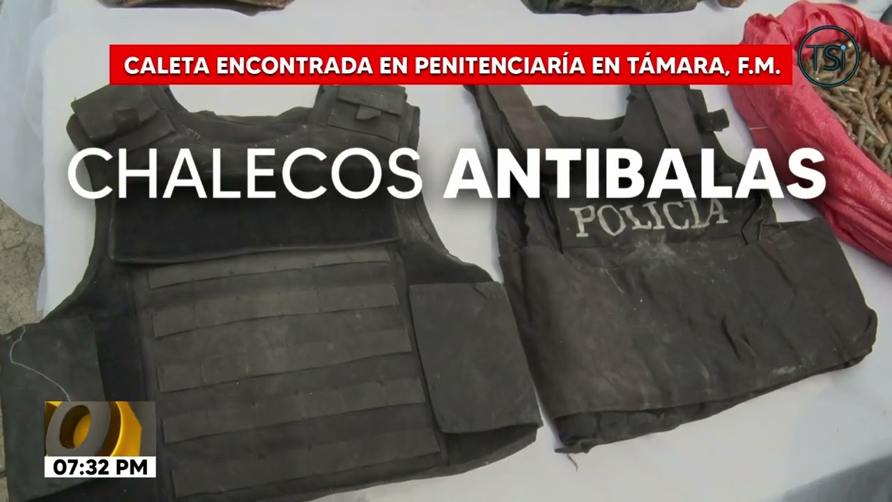 Armas, dinero e indumentaria militar hallaron en caletas en módulo del Centro Penal de Támara