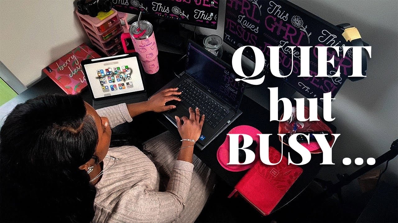 Quiet but Busy | a realistic work week running my beauty business.