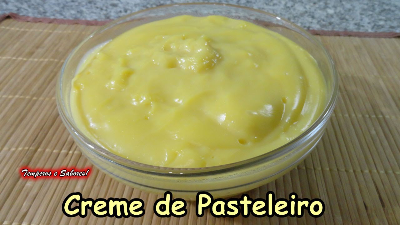 CREME DE PASTELEIRO receita rápida