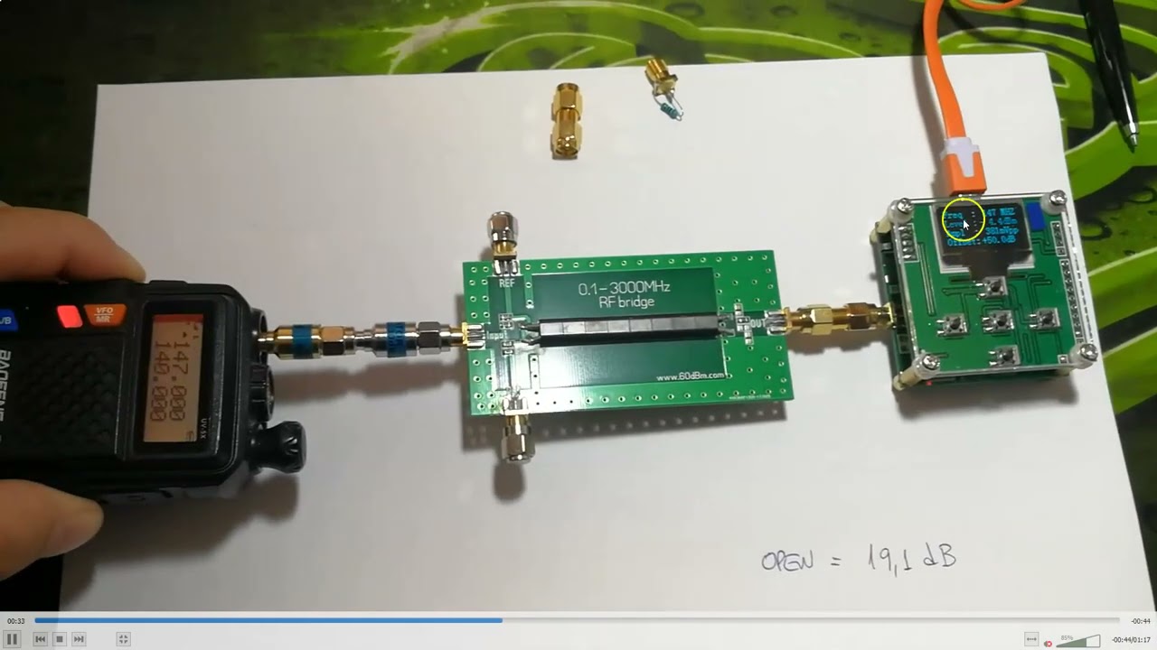 #0409 Medidor de ROE con un Return Loss Bridge o Puente de RF. Estacionarias, SWR, por XQ2CG
