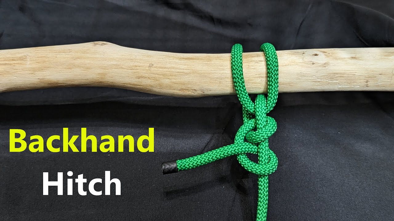 【Backhand Hitch】適合綑綁重物且容易調整的繩結