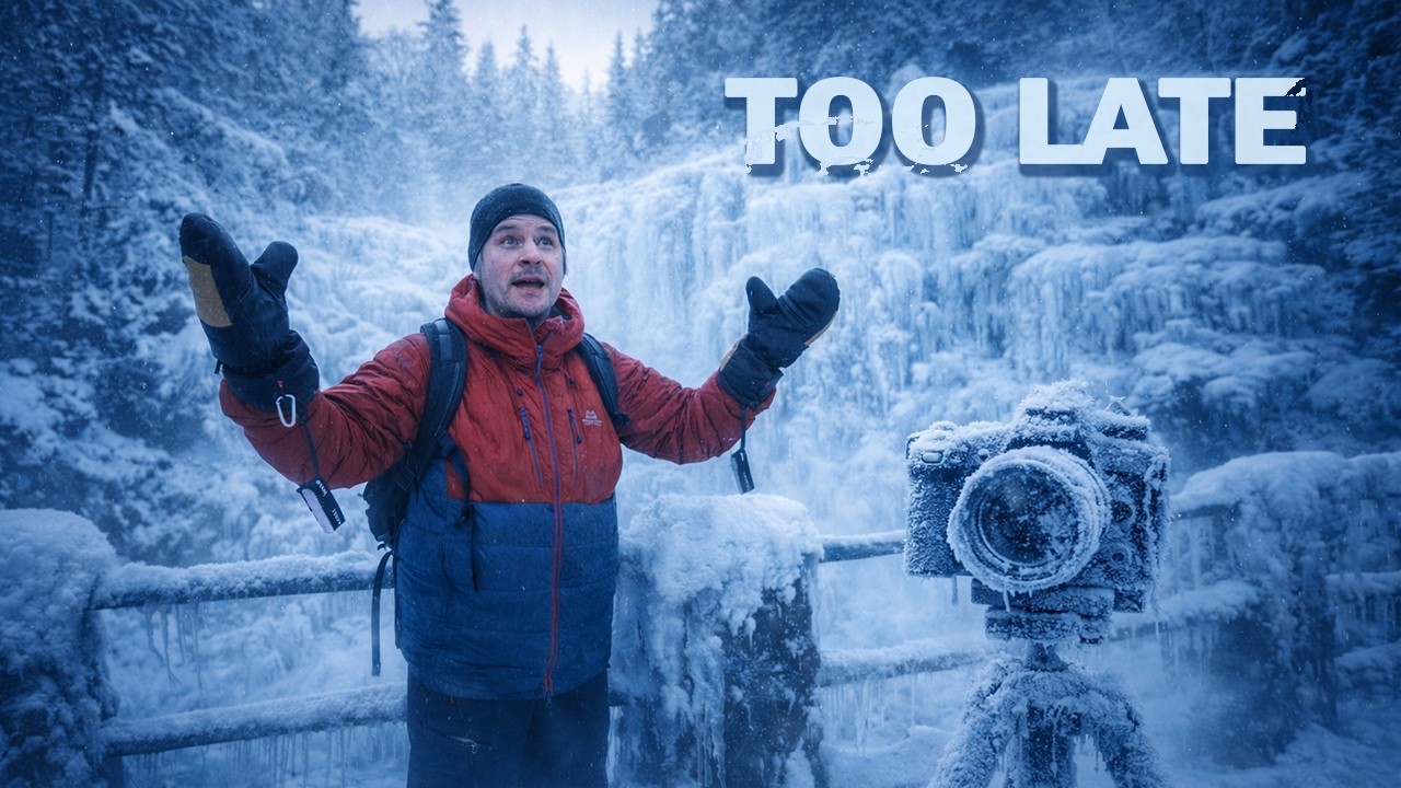 I Hiked Too Late - Winter Silenced the Waterfall
