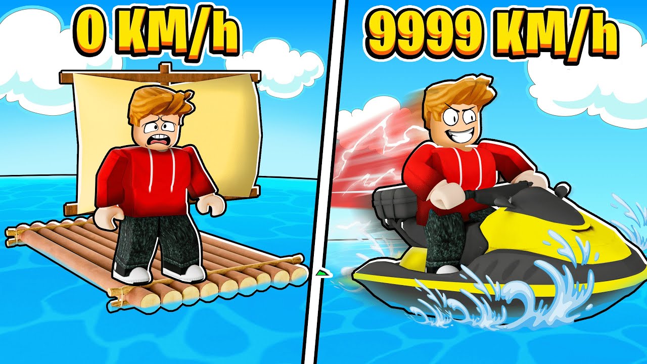 ROBLOX CHOP AND FROSTY SWITCH TO SUPER BOAT IN SAIL THE WORLD