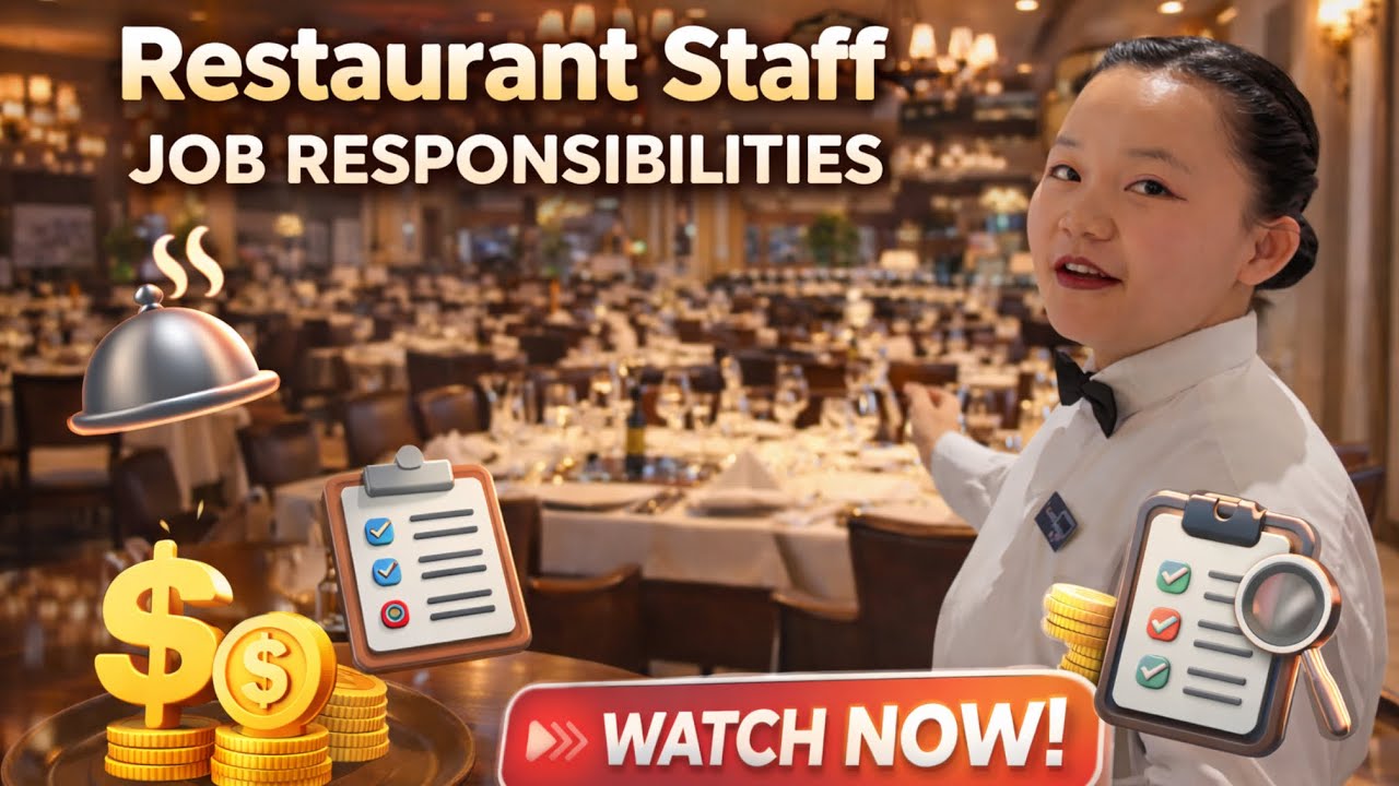 Restaurant staff job responsibilities 