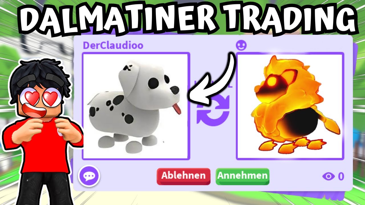 HEFTIGE ANGEBOTE FÜR DEN DALMATINER! WIR TRADEN DALMATINER in ADOPT ME! | Roblox Deutsch