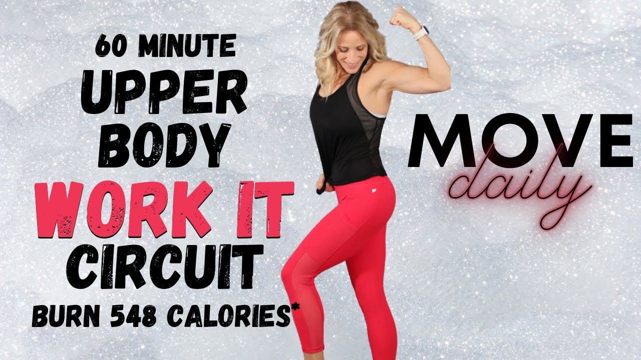 60 Minute UPPER BODY & CARDIO WORK IT Circuit | Burn 548 Calories*🔥