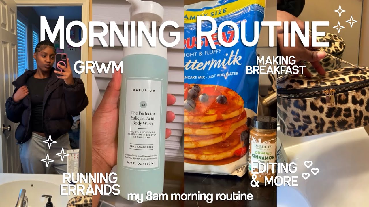 My realistic 8am morning routine: running errands, breakfast, editing & more 