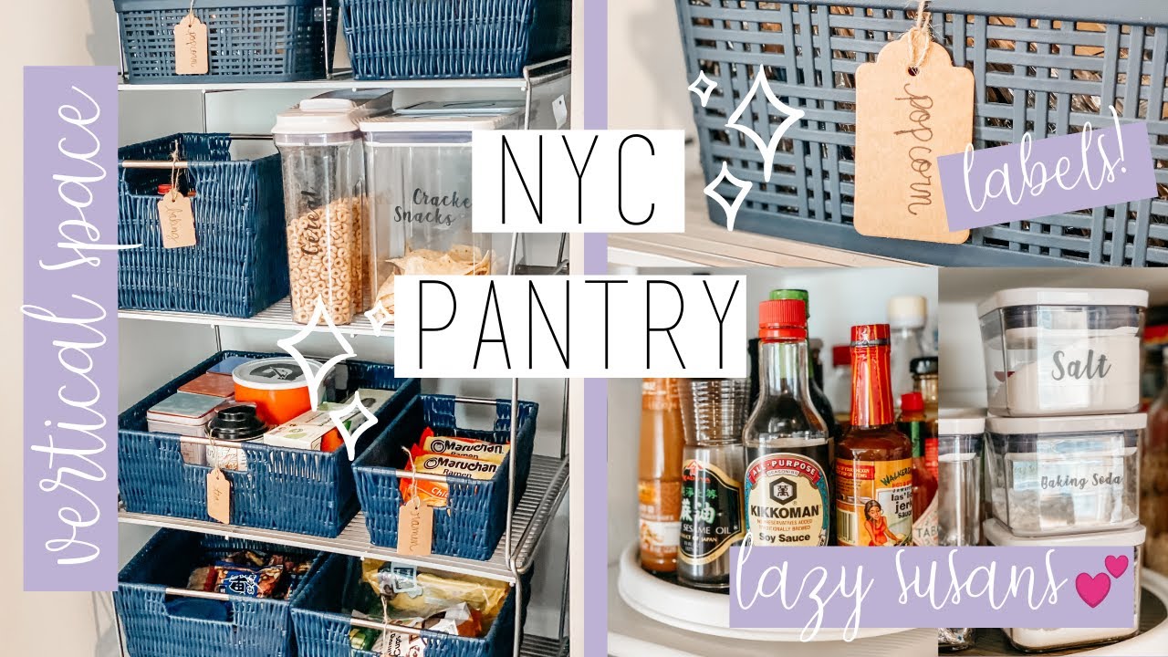 Creating our NYC Pantry | Small Pantry Organization | NO PANTRY Kitchen | This and Nat