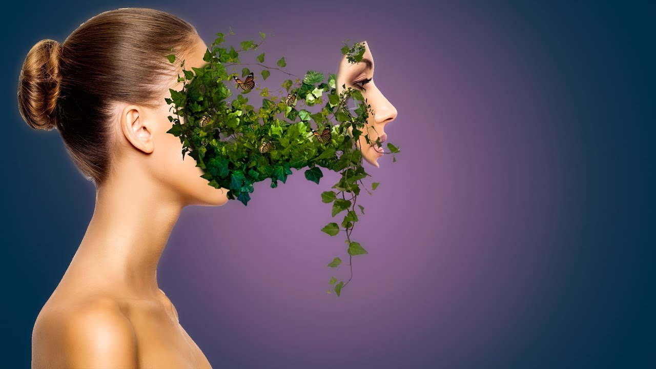 Plant Face Portrait Manipulation Photoshop Tutorial