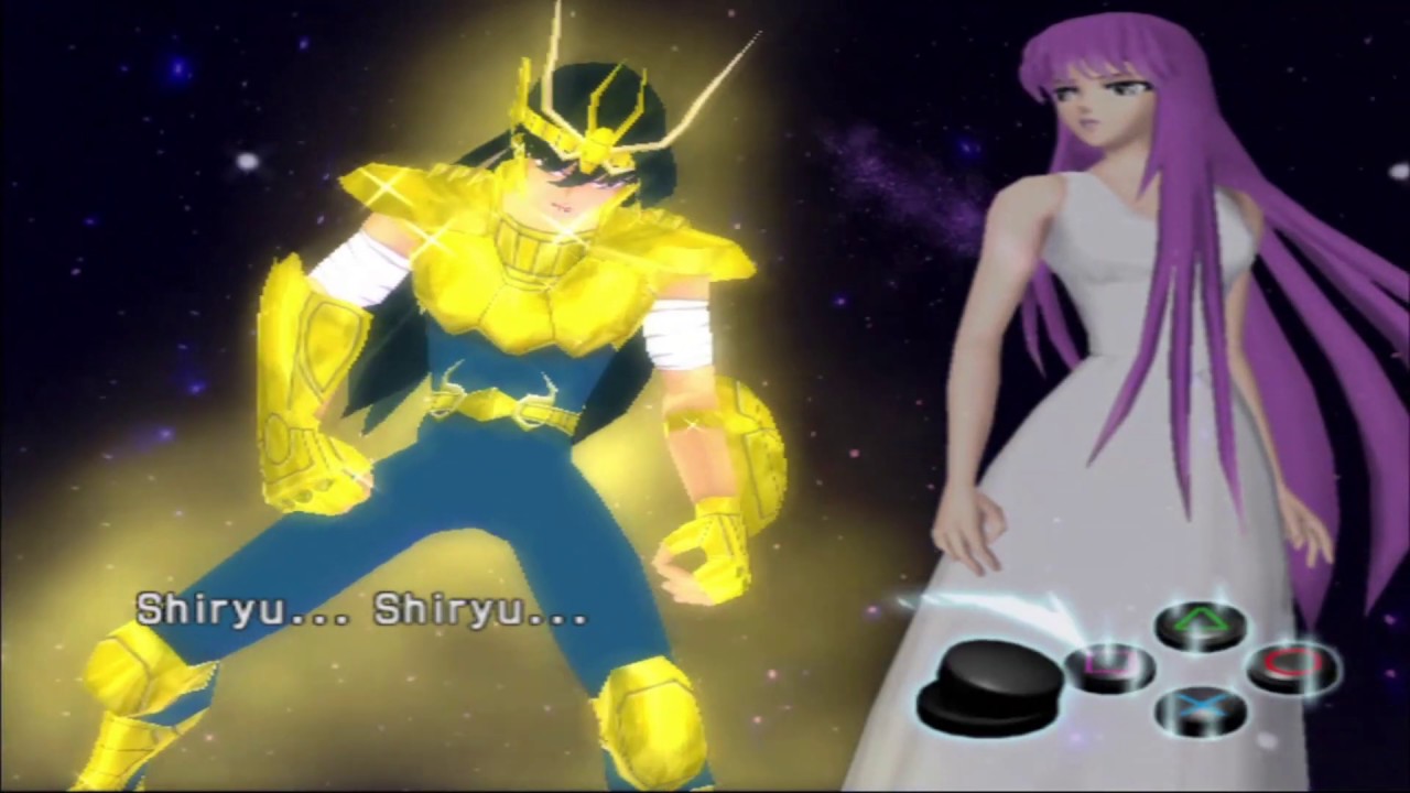 Saint Seiya The Hades PS2 /Desbloqueado a  Shiryū con la armadura de bronce en oro / Emulador PS2