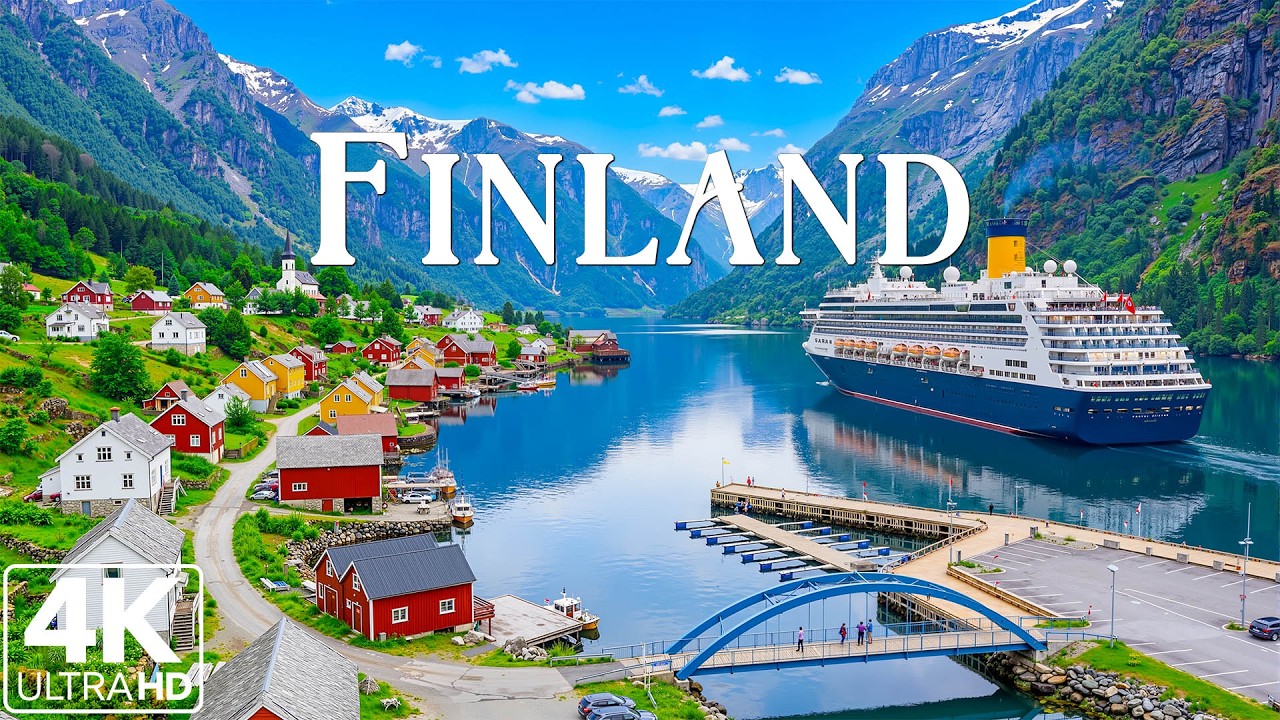Finland 4K 🇫🇮 Timeless Nordic Landscapes – Endless Lakes, Silent Forests & Peaceful Villages