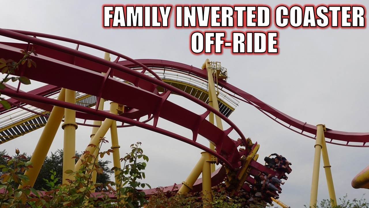 Family Inverted Coaster Off-Ride Footage (60FPS), Happy Valley B&M Family Invert | Non-Copyright