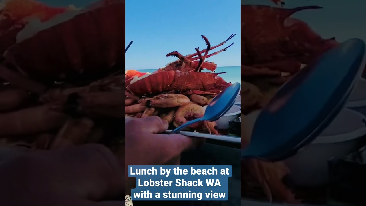 Lunch by the beach at Lobster Shack Western Australia with a stunning view!  #Seafoodplatter #perth