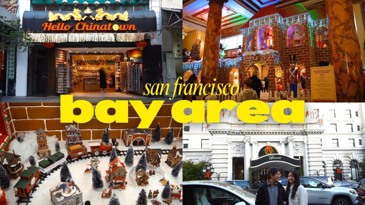 Christmas in San Francisco ✦ Fairmont Hotel’s giant gingerbread house, holiday markets, & Chinatown