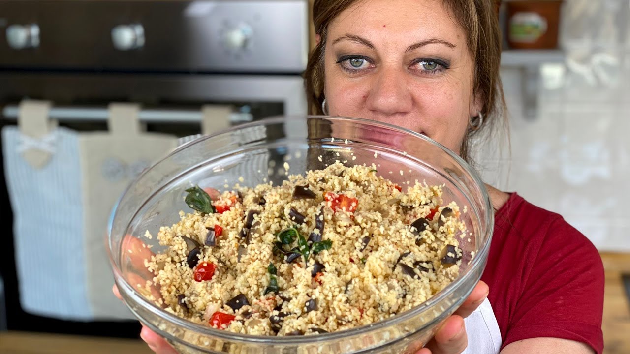 Cous Cous Veloce Melanzane e Pomodorini Ricetta Facile
