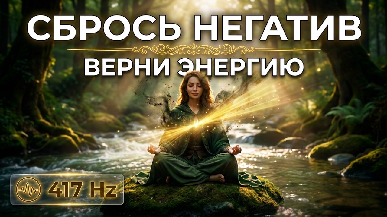 ОЧИСТИ СЕБЯ! Сброс негатива и возврат энергии (Аффирмации 417Hz)