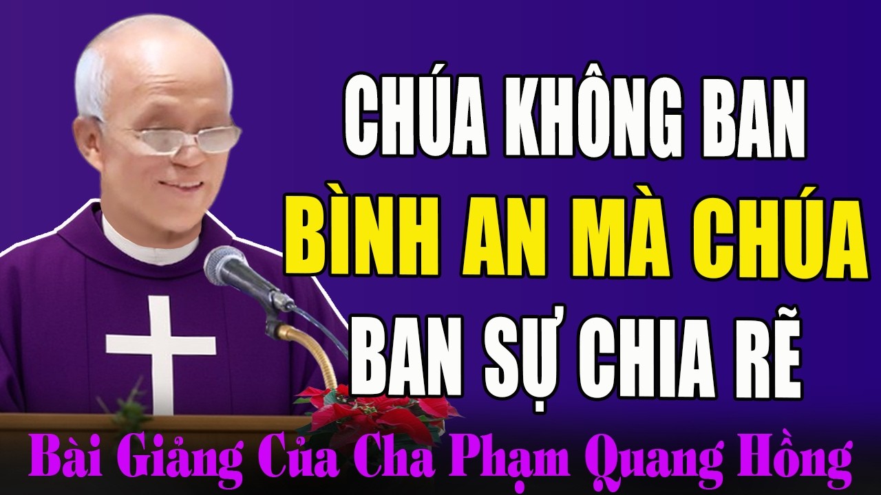 Chúa Giêsu Đến Không Phải Ban Bình An Mà Ban Sự Chia Rẽ - Bài Giảng Sâu Sắc Của Cha Phạm Quang Hồng