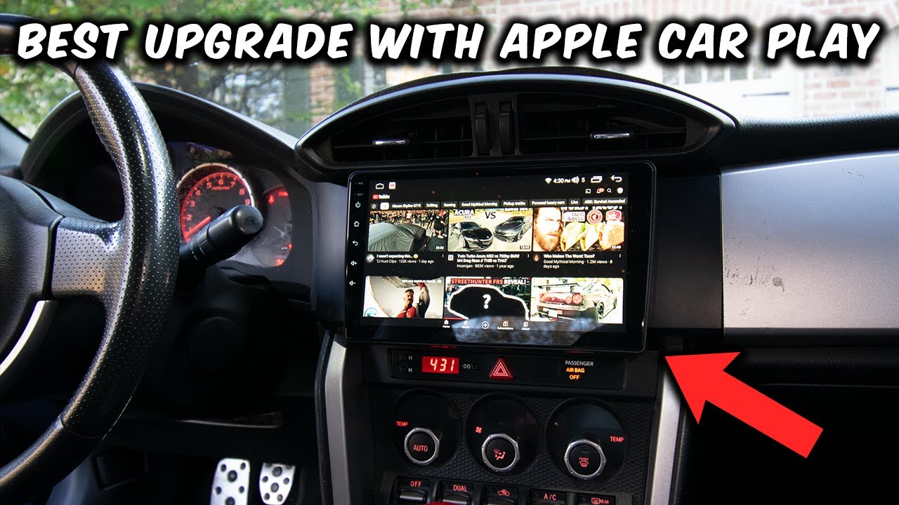 Super HUGE Apple CarPlay Head Unit for BRZ / FRS / 86 ( BEST Interior Upgrade )