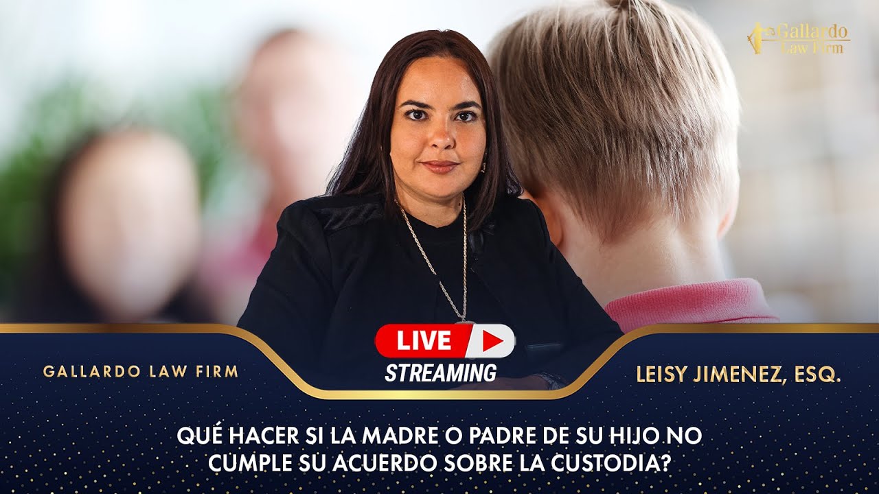 Qué hacer si la madre o padre de su hijo no cumple su acuerdo sobre la custodia?