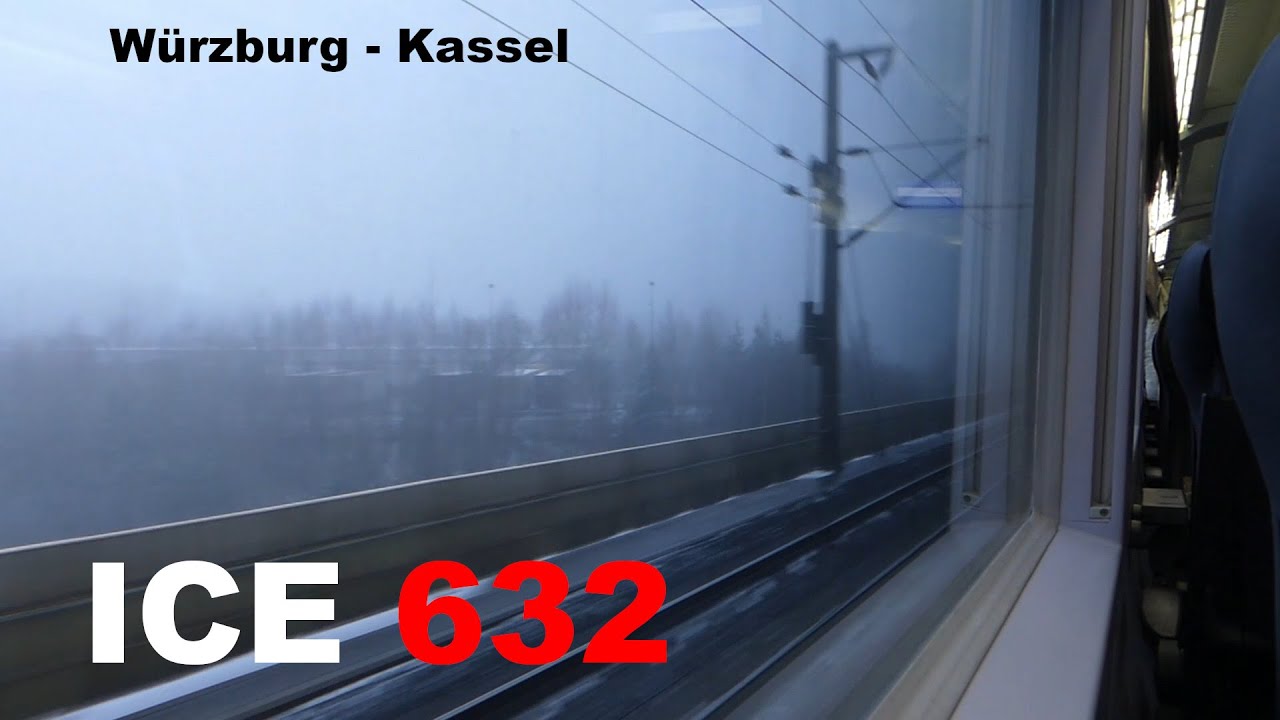 Umleitung: ICE 632 Mitfahrt Würzburg - Kassel über Hanau | ungekürzt
