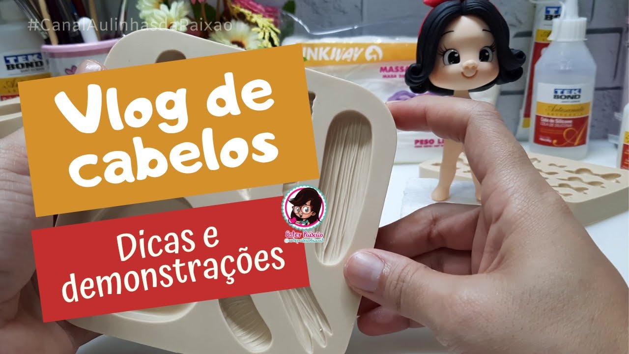 Vlog cabelinhos, dicas de moldes e demonstração