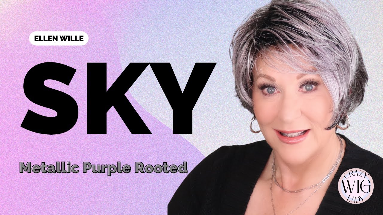 Ellen Wille SKY wig review | METALLIC PURPLE ROOTED | NEW COLOR | Why you need this style!