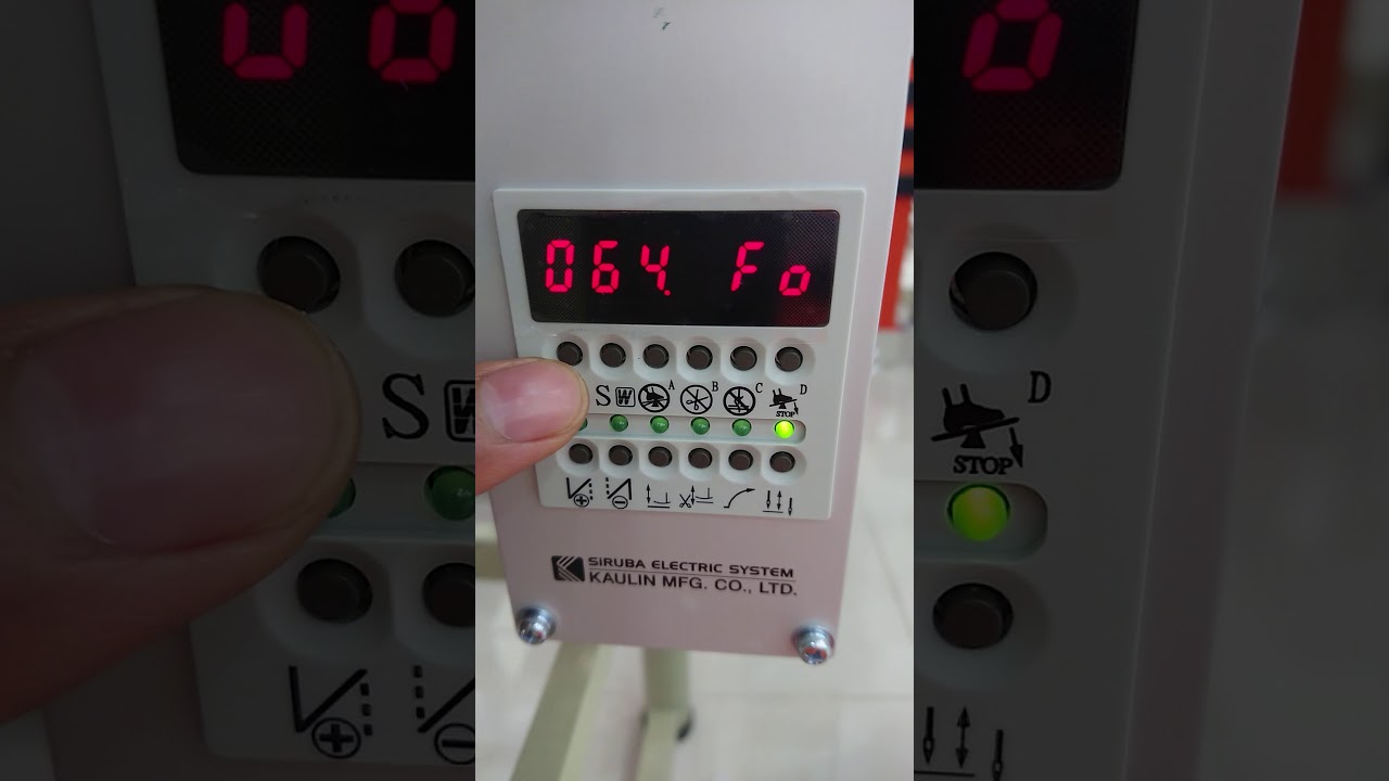 Como programar la máquina bastera Siruba C007KD-W812A-364/UTP