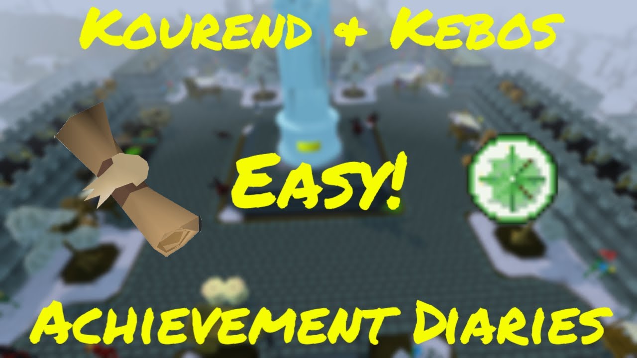 Kourend & Kebos Easy Achievement Diaries OSRS