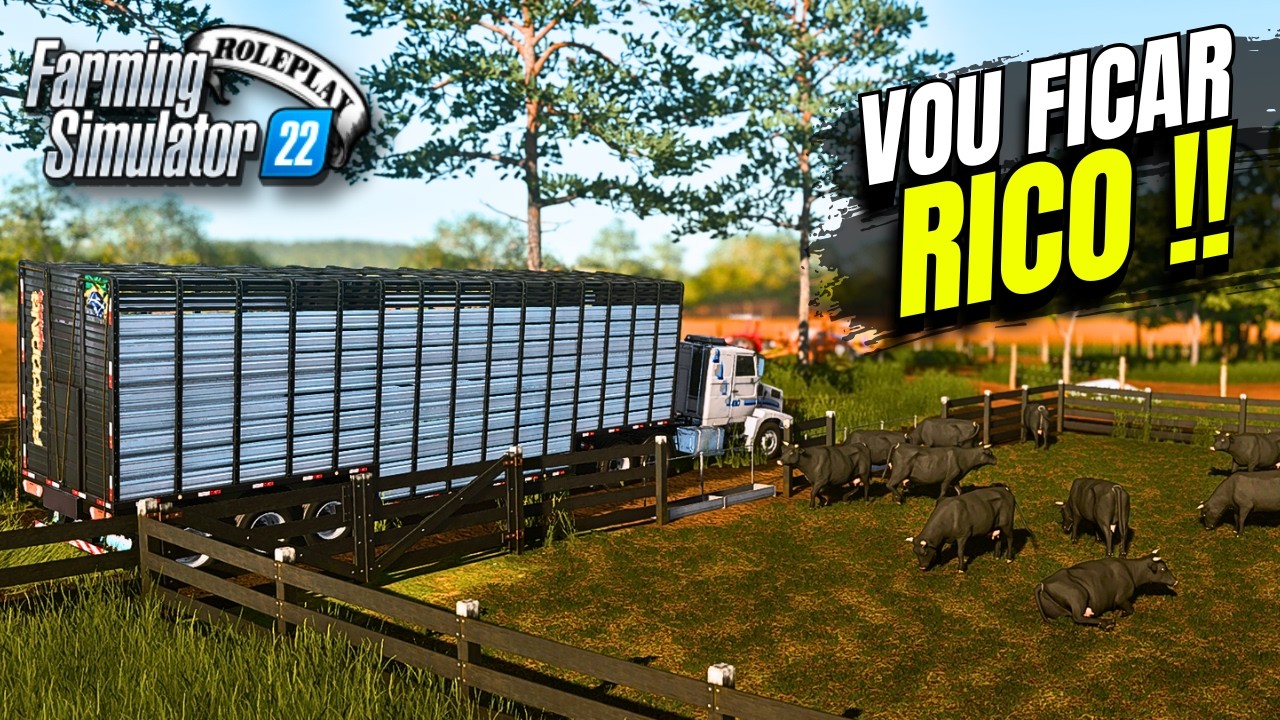 Ganhei muito Dinheiro Vendendo Gado para Açougue I Recanto da Alvorada #ep64 l Farming Simulator 22