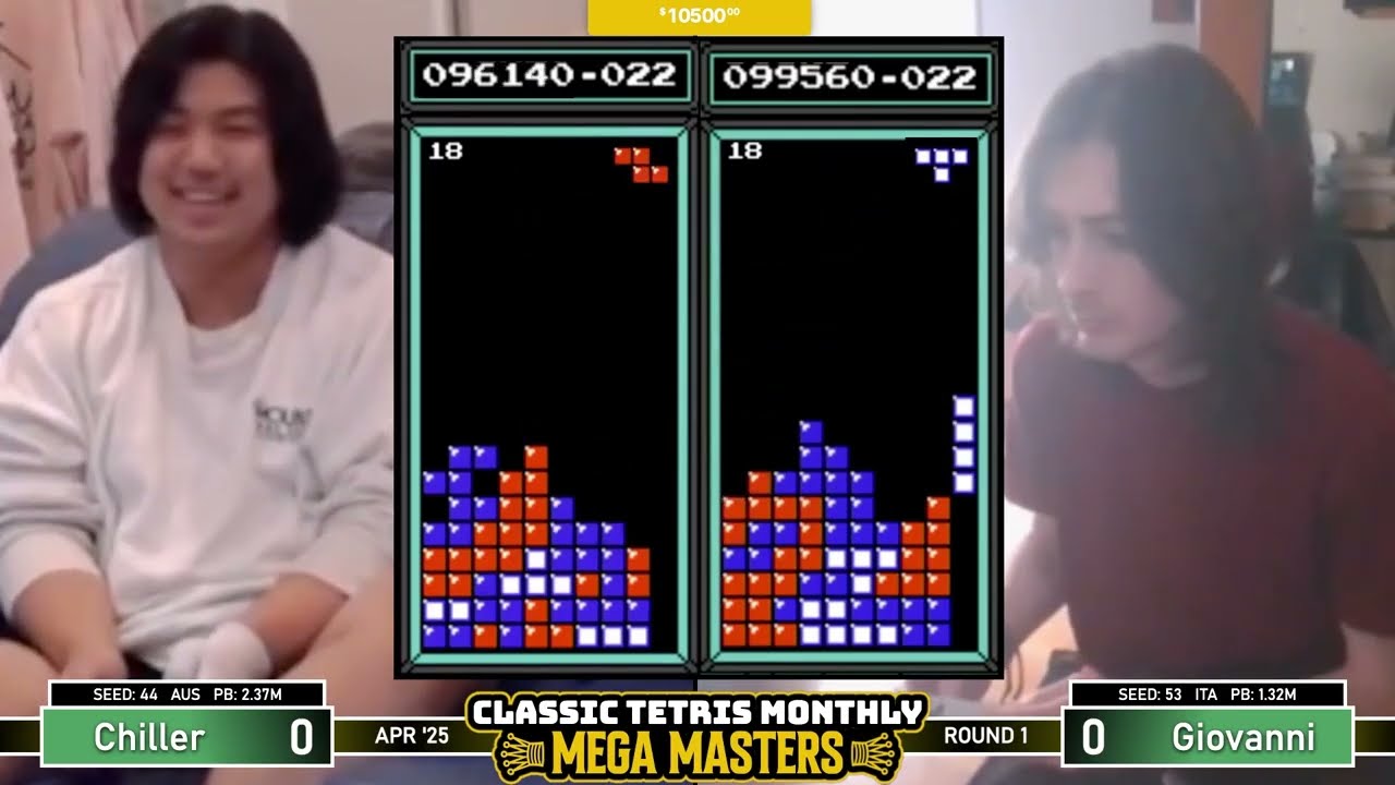 INSANE DAS SHOW! Chilla, Gio, Gwafey | Aquamarine Bracket | Classic Tetris Monthly MEGA MASTERS 2025