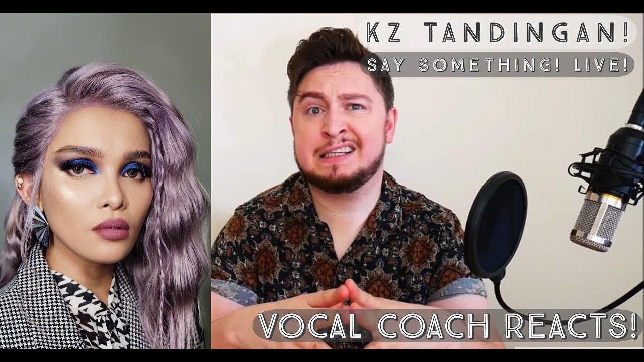 Реакция преподавателя вокала! KZ Tandingan 谭定安! Скажи что-нибудь! Вживую!